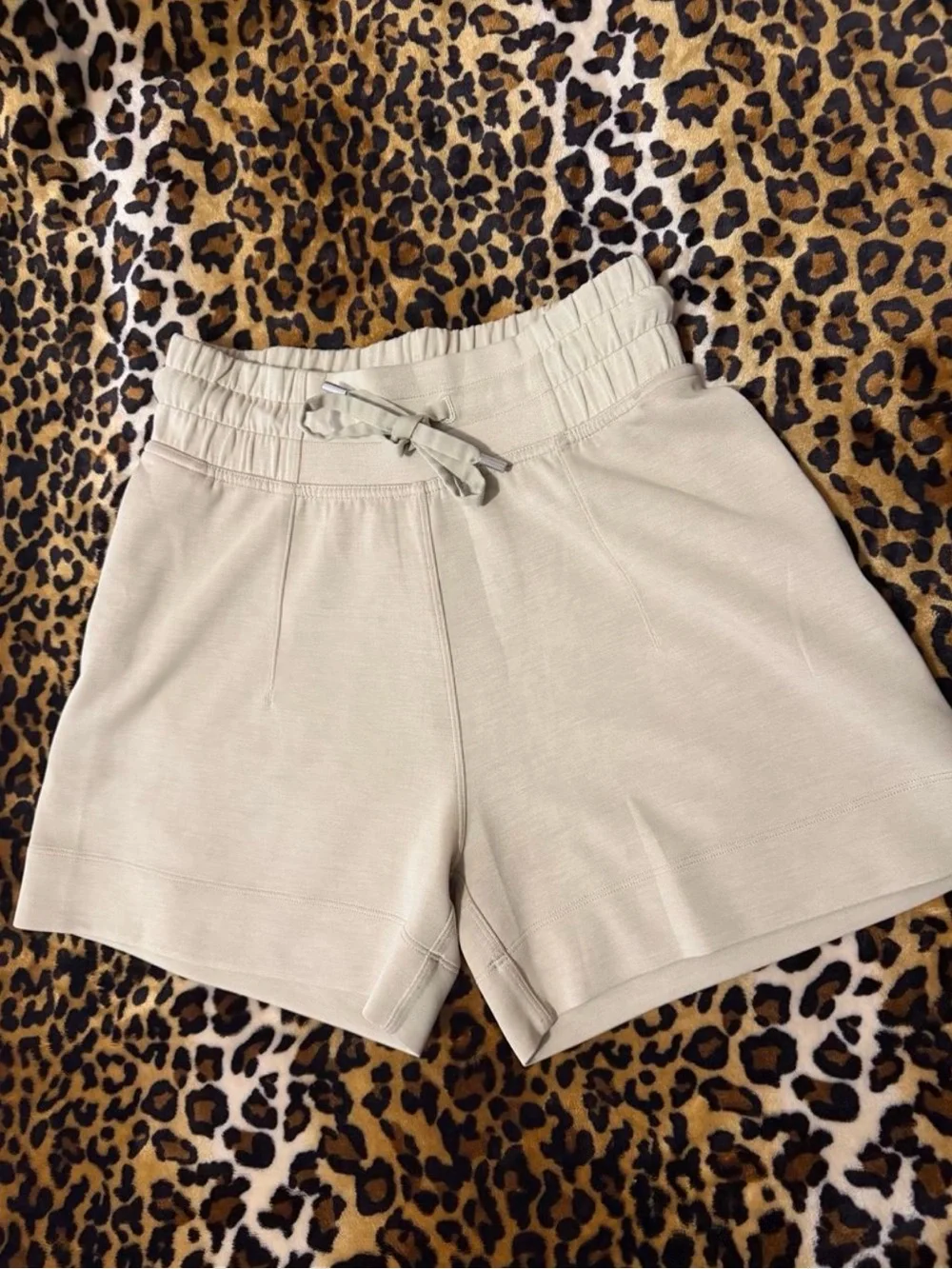 lululemon athletica  Pale Beige Athletic Shorts